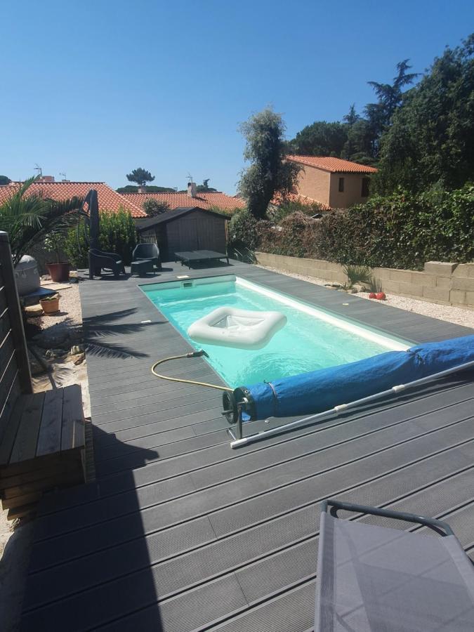 T2 Jusqu'A 4 Personnes En Rez-De-Jardin De Maison, Avec Piscine, Draps Et Serviettes De Toilette Fournis Lägenhet Argelès-sur-Mer Exteriör bild